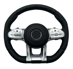 <span class=keywords><strong>Volant</strong></span> sport <span class=keywords><strong>AMG</strong></span> en cuir et fibre de carbone pour Mercedes Benz C E S G GLE GLS GLC CLS W213 W222 W205 C63, nouvelle édition améliorée - Product Image 3