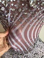 NOVANCE Nouvelles Idées de Produits 2022 Blingbling Diamond Elegant White Long Sleeves Sexy Bodycon Dresses Vêtements pour la Mère de la Mariée