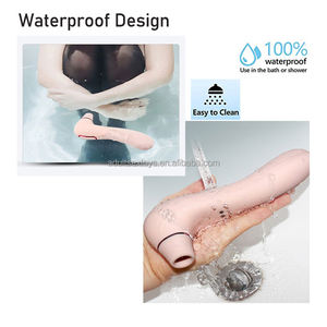 Echte, bevredigende 10-snelheden vrouwenmassage-apparaat met zuig- en vibratiefunctie, G-spot, tepel- en clitorisstimulator, clitoriszuiger, dildo voor vrouwen - Product Image 6