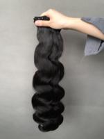 Paquetes de cabello virgen indio de alta calidad Super doble dibujado onda del cuerpo Color negro natural