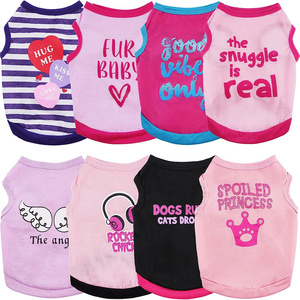 Camisetas con estampado del Día <span class=keywords><strong>de</strong></span> San Valentín para <span class=keywords><strong>perros</strong></span>, suéter suave y bonito para <span class=keywords><strong>perros</strong></span>, trajes <span class=keywords><strong>de</strong></span> verano - Product Image 1