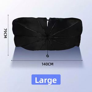 Parasol de Coche de Doble Capa con Diseño Moderno, Protección Solar Delantera con Cordón, Aislamiento Térmico, Anti-UV, Control Manual, Ideal para Regalos Empresariales - Product Image 1