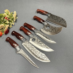 Cuchillo de Espiga <span class=keywords><strong>Completa</strong></span> Forjado a Mano, Cuchillo Japonés para Deshuesar, Cuchillos de Alta Calidad para Cortar Carne, Cuchillo Vikingo, Regalo de Navidad - Product Image 1