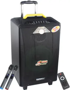 批发12英寸大功率woodeen派对有源扬声器充电电池，带USB/ FM收音机高品质放大器