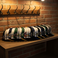Gorras New Era Originales Personalizadas, 6 Paneles Planos, Unisex, Gorra de Béisbol de Pana, 100% Poliéster, Deportiva, Suave, Ajustable, 3D