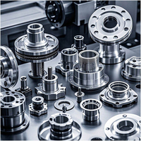 Pièces de machine de fraisage CNC haute précision sur mesure en acier inoxydable, usinage industriel de petites pièces en aluminium CNC 5 axes