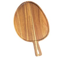Plateau créatif transfrontalier le plus vendu, assiette à dîner de forme irrégulière, planche à découper polyvalente, plateau à fromage en bois d'acacia