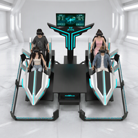 Simulateur de vol VR 9D pour parc d'attractions commercial intérieur, machine de jeu VR en métal pour centre commercial, pour gagner de l'argent