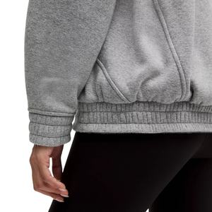 Veste de sport pour femme de qualité supérieure, design personnalisé de style universitaire gris, nylon matelassé durable de haute qualité, laine, lin, technique d'impression, nouveauté - Product Image 6