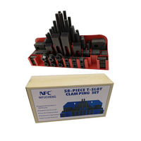 Haute qualité En Acier de serrage kit 58pcs clamp set pour fraisage machine M10 M12 M14 M16 M18 M20 M24 GB1/2 GB5/8