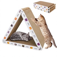 Griffoir de luxe double face pour chat, type cabane en bois personnalisée, en carton/papier, pour chatons, pour l'entraînement et le tranchage des griffes