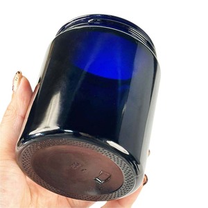 Stoples Kaca Penyimpanan Kedap Udara Anti Bau Grosir Bulat Besar 250g 500g 1000g UV Hitam Ungu Tua 250ml Stoples Kaca UV - Product Image 2