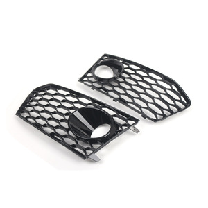 Fog Light Bezels For Audi RS7 2014-2018 Front Bumper Grille Cover <b>ABS</b> Black 4G8807681G - Product Image 1