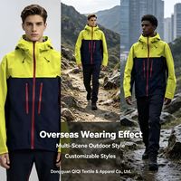 Veste coupe-vent premium pour homme, coupe ample à épaules tombantes, avec logo brodé, essentielle au quotidien, décontractée, réactive à l'eau