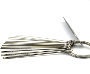 Gitar köprü eyer somun dosyaları set-13 farklı boyut iğne dosyaları ile dairesel kesiti ve 9 adet kum kağıt - Product Image 2