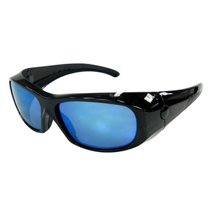 Lunettes de protection industrielles avec plaquettes nasales antidérapantes en TPR, certifiées CE EN166 ANSI Z87.1, design classique, pour entrepôt et logistique - Product Image 1
