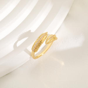 Euro-American <b>Vintage</b> INS Trend Cold Style <b>Gold</b> Open Alloy <b>Ring</b> for Women Japanese and Korean Simple Daily Wear - Product Image 4