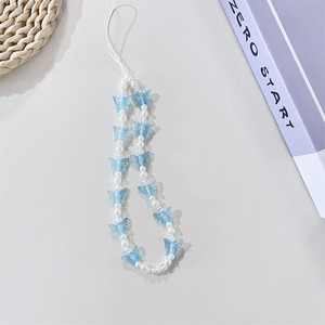 Charme de téléphone Longe Mobile Sangle Anti-Perte <span class=keywords><strong>Perle</strong></span> Papillon Perlé Téléphone Suspendu Corde Acrylique Téléphone Cas Chaîne Pour Femmes Fille - Product Image 4