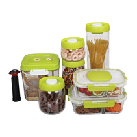 Récipient alimentaire en verre Borosilicate, capacité 35.3OZ et 51.5OZ, avec couvercle sous vide, 10 pièces