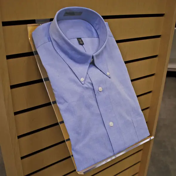 9X13 "Transparant Acryl T Shirt Frame 45 Graden Hoek Lamelwand J-Plank Voor Kleding Winkel Retail