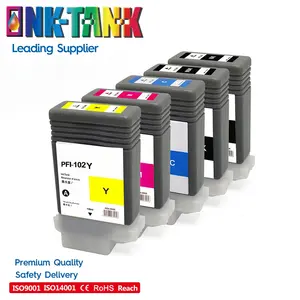 INK-TANK PFI-102 PFI102 PFI 102 MBK PFI-120MBK Premium Color Compatible InkJet Ink Cartridge for Canon IPF700 IPF710 Printer