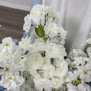 Arreglo Floral Artificial Azul y Blanco al por Mayor para Fondo de Boda, Camino de Flores, Hilera de Flores para Decoración de Bodas - Product Image 5