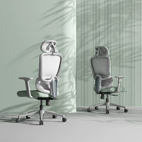 Chaise de bureau moderne avec soutien lombaire, dossier en maille respirante, hauteur réglable, design ergonomique, siège confortable, atelier, bureau à domicile