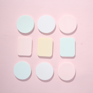 Lmltop 20 cái vòng vuông bột Puff b0889 <span class=keywords><strong>Latex</strong></span> miễn phí ướt khô sử dụng trang điểm Foundation Puff <span class=keywords><strong>Sponge</strong></span> mỹ phẩm bột Puff - Product Image 2