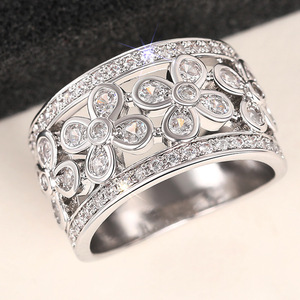 Anello a forma di fiore, design creativo, anello da dito per donna, da indossare ogni giorno - Product Image 5