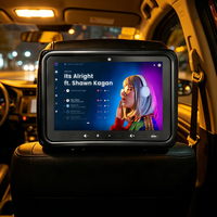 Pemutar Iklan Headrest Taksi 10.1 inci, Layar Sentuh Android, Digital Signage, WiFi, Media Display, Monitor Mobil Kursi Belakang untuk Merek