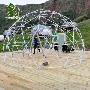 buy factory supply steel metal frame glamping geodesic domes in china