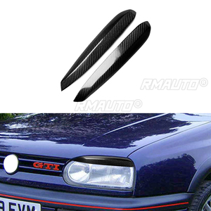 1 paire de couvre-phares en fibre de carbone pour Volkswagen Golf 3 MK3 1992 1993 1994 1995 1996 1997 1998 1999 - Product Image 1