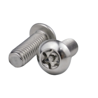 ISO7380 M3-M16 304 acier inoxydable Torx Pin Pan Head Vis de sécurité Anti-vol Inviolable Boulons à tête de bouton résistants