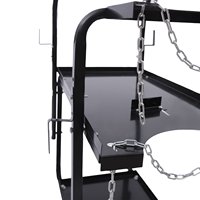 Chariot de soudage robuste avec poignée, chaîne et crochet, chariot de soudage en acier à 4 niveaux pour atelier, plateforme d'achat chinoise
