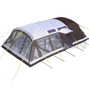 Auvent de caravane gonflable pour 10 personnes, grand tunnel gonflable, tente de camping pour famille, tente d'air imperméable en coton de luxe