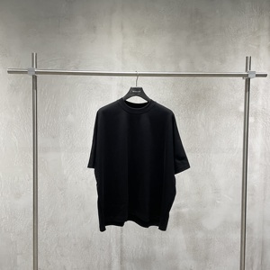 メンズ ヘビーウェイト クロップド オーバーサイズ Tシャツ ビンテージ風 ボクシー シルエット 無地 コットン製 丸首 - Product Image 5
