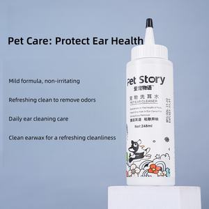 USMILEPET Logo personnalisé gouttes gouttes d'acariens d'oreille fournitures naturelles pour animaux de compagnie soins des oreilles <span class=keywords><strong>traitement</strong></span> des infections gouttes pour chiots et chatons - Product Image 4