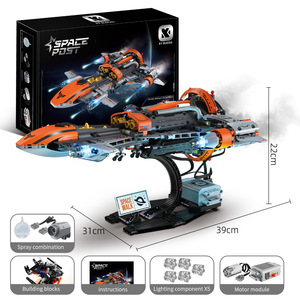 K96156 Black Hole <strong>Spaceship</strong> 1:35 Puzzle Model New Desktop <strong>Building</strong> Block Sets Space Toys Ornaments Made of Plastic Car Theme - Product Image 6