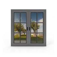 Fenêtre à battant en aluminium sur mesure résistante aux ouragans, double vitrage, étanche et sécurisée pour maison côtière
