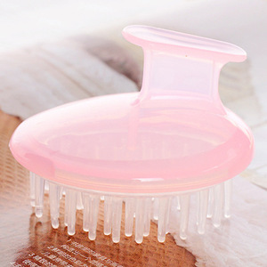 Cepillo de masaje para el cuero cabelludo, de plástico rosa, para el cuidado del cuero cabelludo y limpieza de la cabeza, para el cuidado del cabello. - Product Image 3