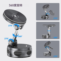 Untuk 22 Mobil, Dudukan Pengisi Daya Nirkabel Magnetik 25W, Pemasangan dengan Suction Cup di Dashboard untuk Kaca Depan dan Meja, Pabrik Kustom
