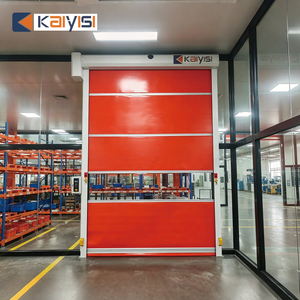 Les portes à grande vitesse industrielles conçues modernes de volet de rouleau de PVC jeûnent surface de finition intérieure d'entrepôt - Product Image 2