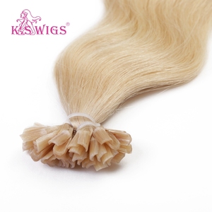 Wholesale 100% Chinese Remy Hair U-TIP Cuticle Aligned Virgin Double Drawn Soft No Shedding No Snag Light Color Nature Wavy Hair - Product Image 5