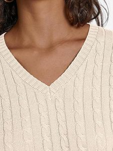 Fabrieksgroothandel Nieuwe Casual Warme Wintertrui 100% Katoenen Hals Dikke Stevige Schouder Effen Kleur Met Capuchon Voor Winterkleding - Product Image 6