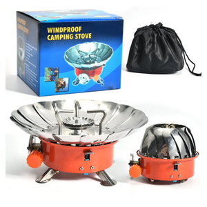 Réchaud à gaz portable pliable multifonctionnel pour camping, brûleur Lotus coupe-vent très demandé pour cuisine extérieure - Product Image 4