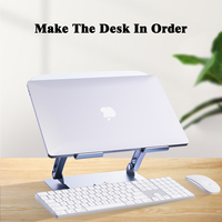 Support d'ordinateur réglable Yicosun avec base rotative 360 support ergonomique pour ordinateur portable pour le travail collaboratif