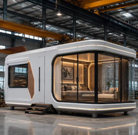 Maison conteneur mobile préfabriquée, cabine capsule moderne, hôtel, pod de couchage, espace extérieur compact et démontable pour parc, hall, cour