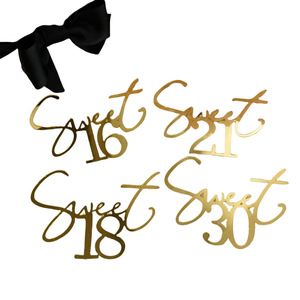 Adornos Acrílicos para Pastel de Cumpleaños con Temática de Miel y Dulzura, para Fiestas de 16, 18, 21 y 30 Años - Product Image 5