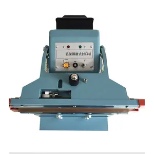 Foot type pedal plate tray impulse sealing machine with double heat sealer