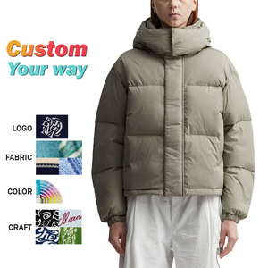 Abrigo cálido de invierno para hombre, venta al por mayor, personalizado, con bolsillo en el borde, chaqueta de plumón, chaqueta de cuello alto para hombre, abrigo para hombre - Product Image 1